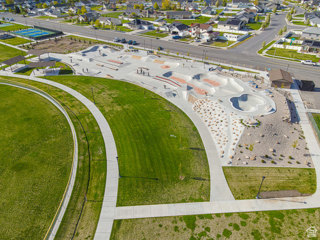 Bird's eye view featuring a residential view