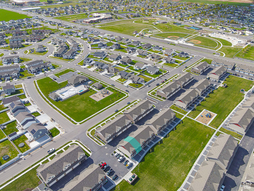 Drone / aerial view featuring a residential view