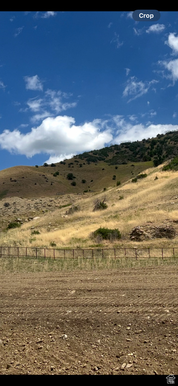Mountain view with a rural view