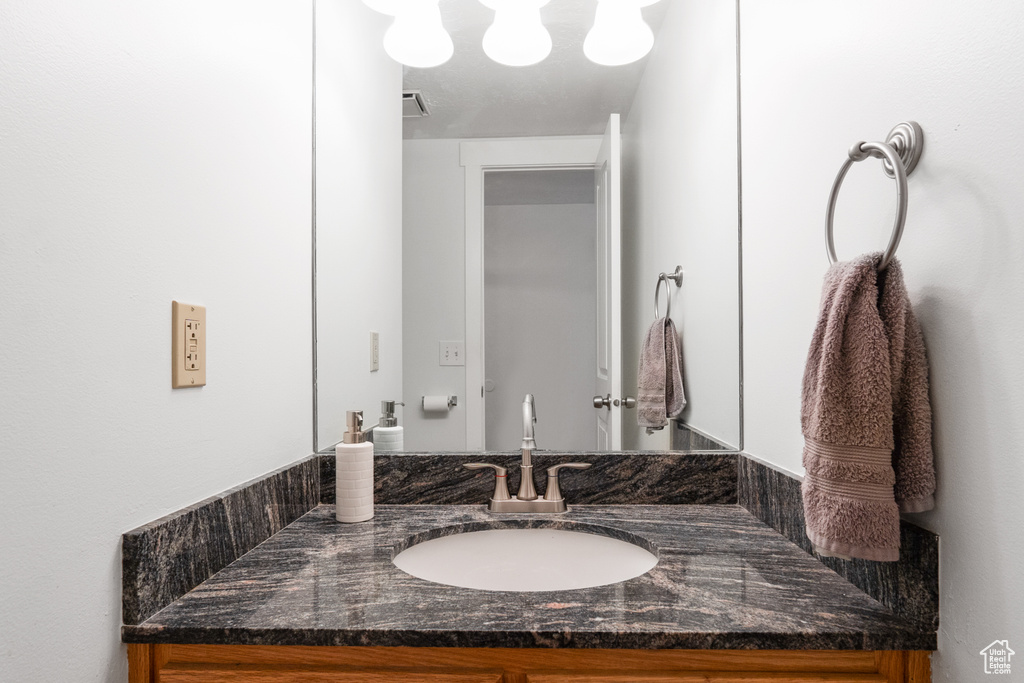 Bathroom featuring vanity