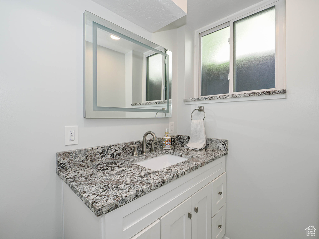 Bathroom featuring vanity