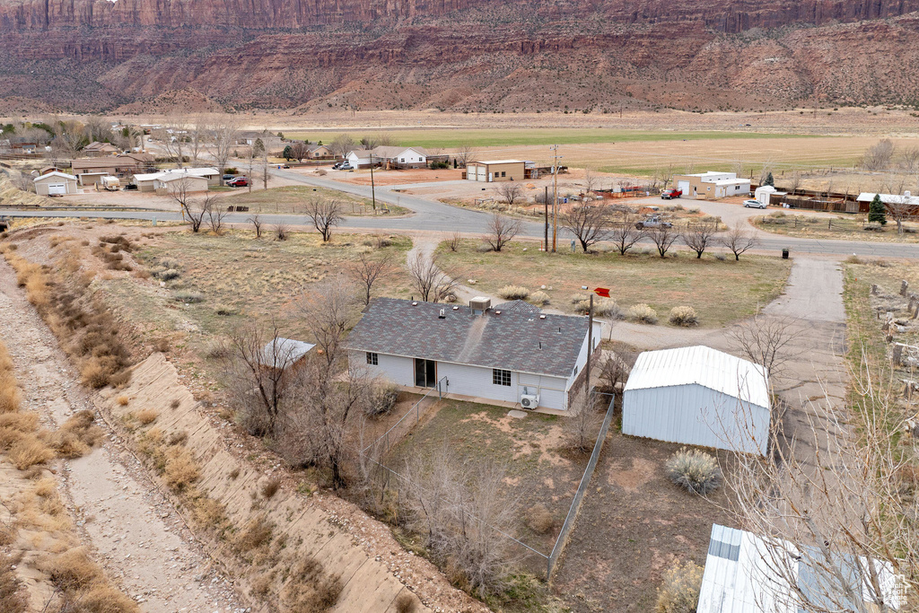 Drone / aerial view featuring a rural view