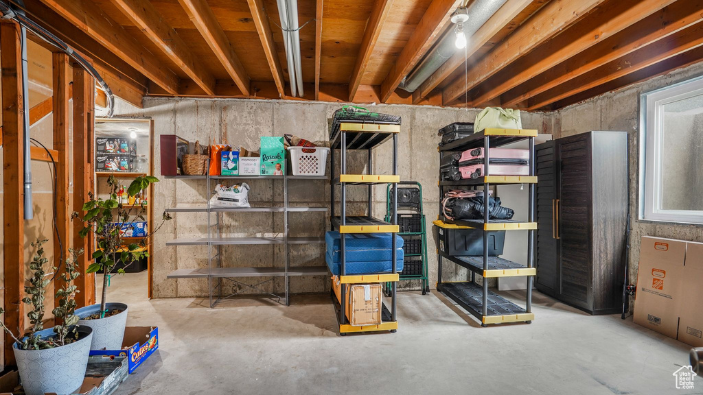 View of storage area