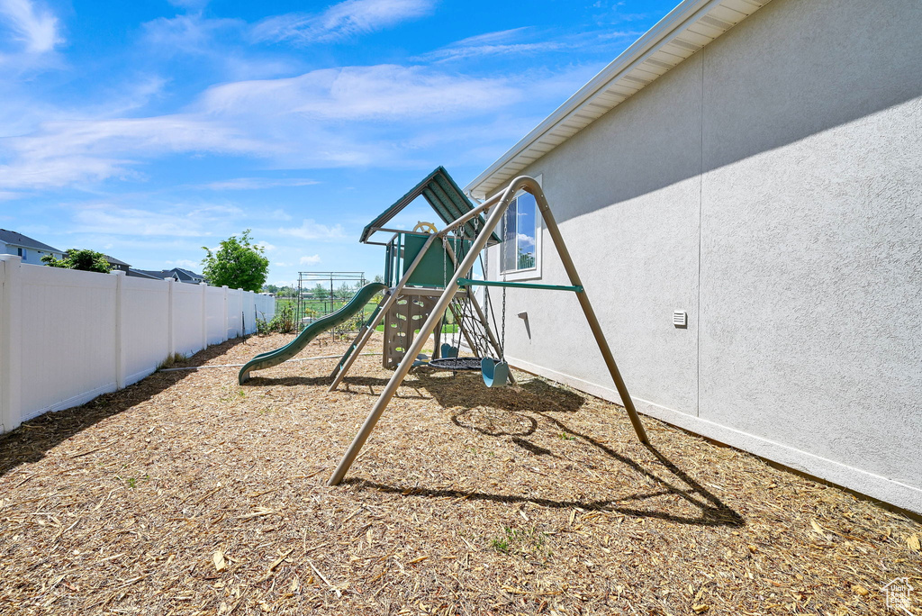 View of play area with fence