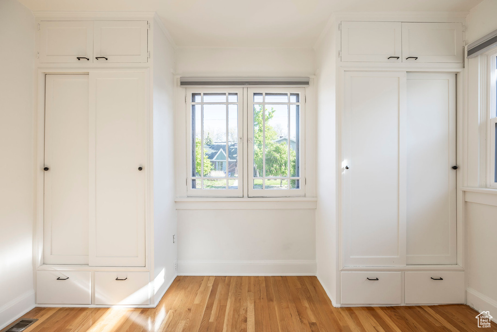 Closet with visible vents