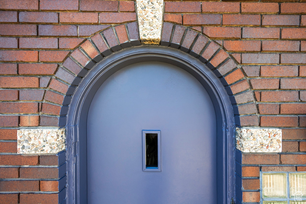 Exterior details with arched walkways