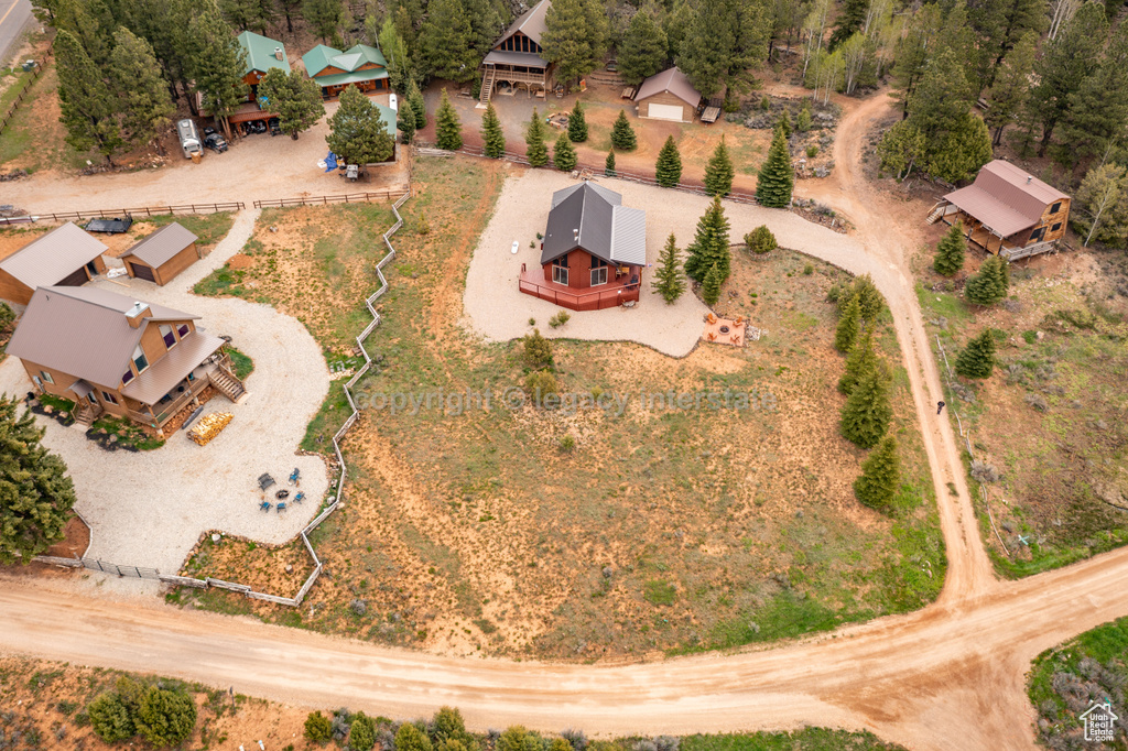 Aerial overview of property's location