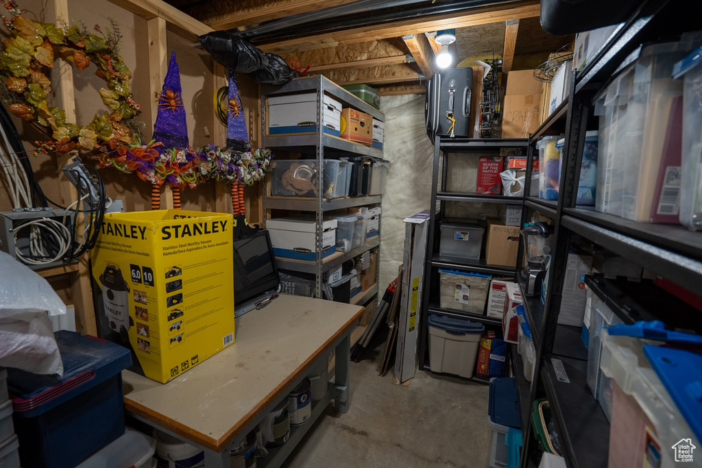 View of storage area