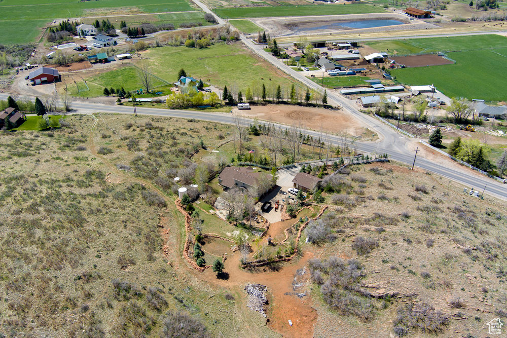 Bird\\\'s eye view featuring a rural view