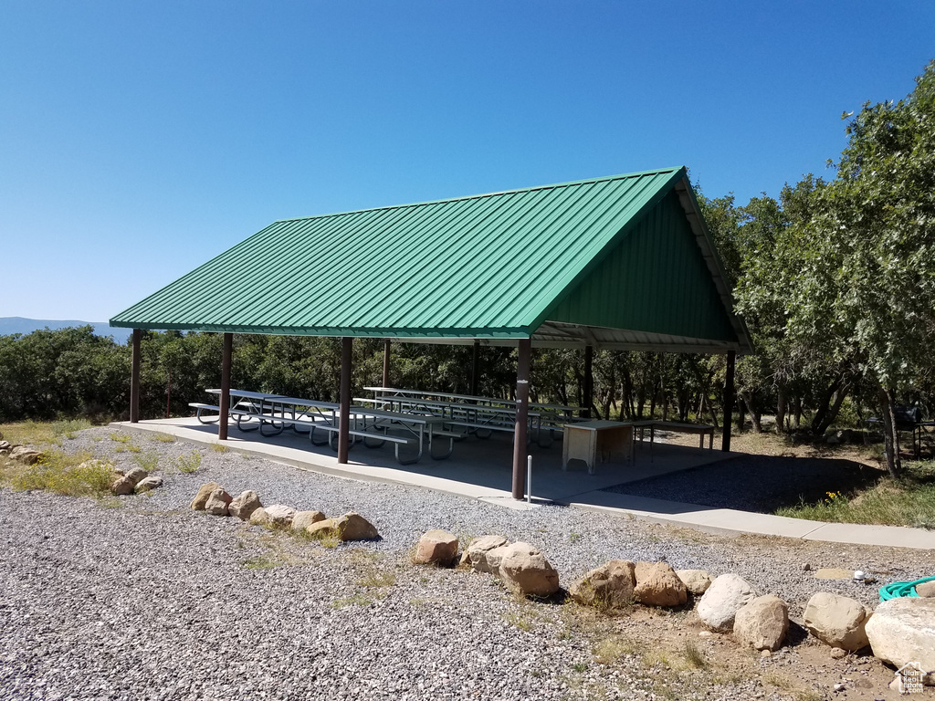 View of home's community featuring a gazebo