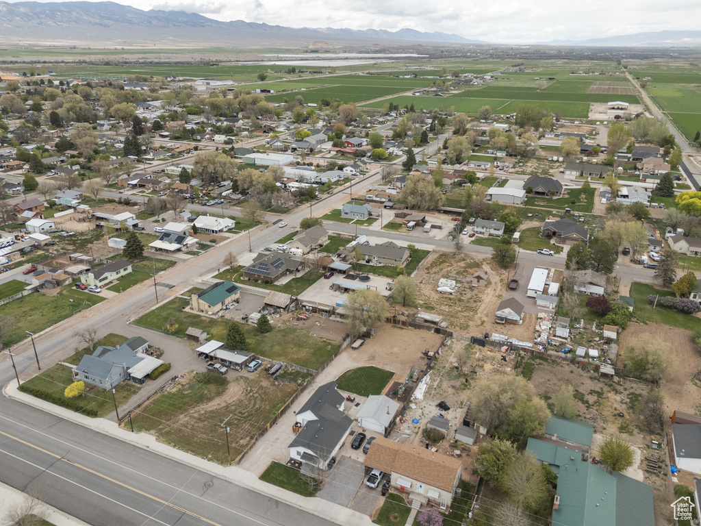 Aerial view with a mountain view and a residential view