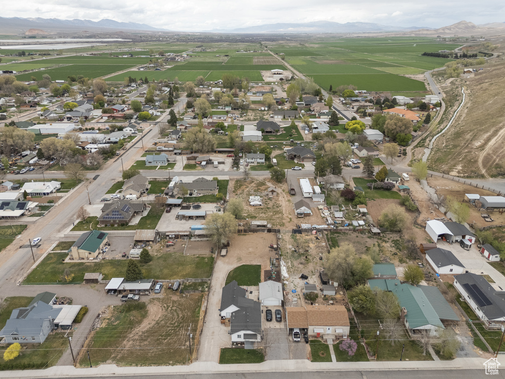 Aerial view with a residential view and a rural view