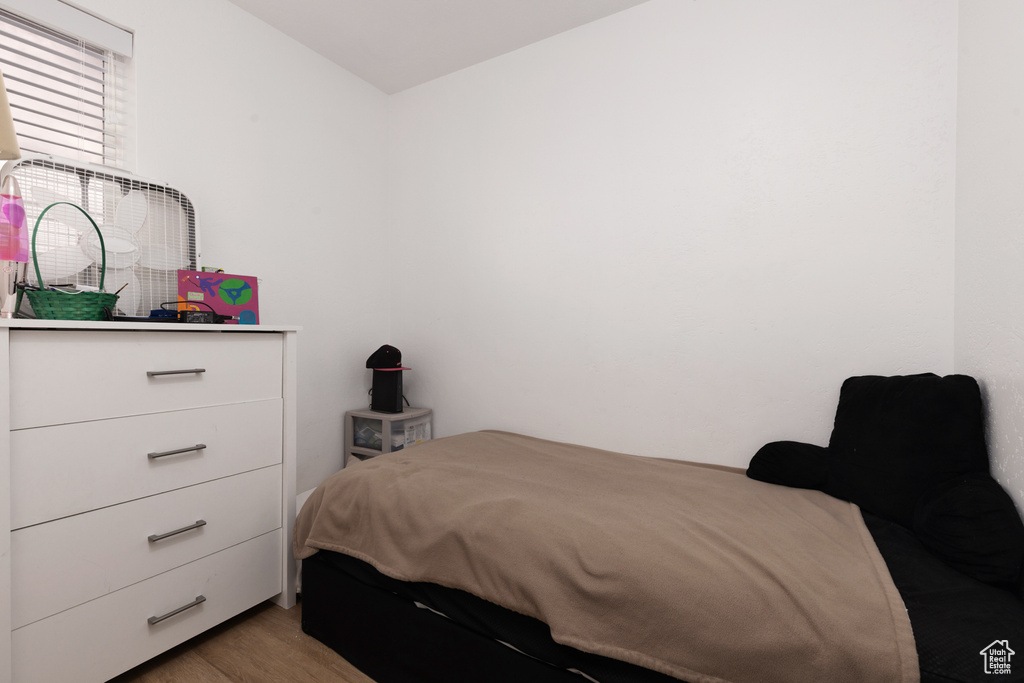 Bedroom featuring light wood finished floors