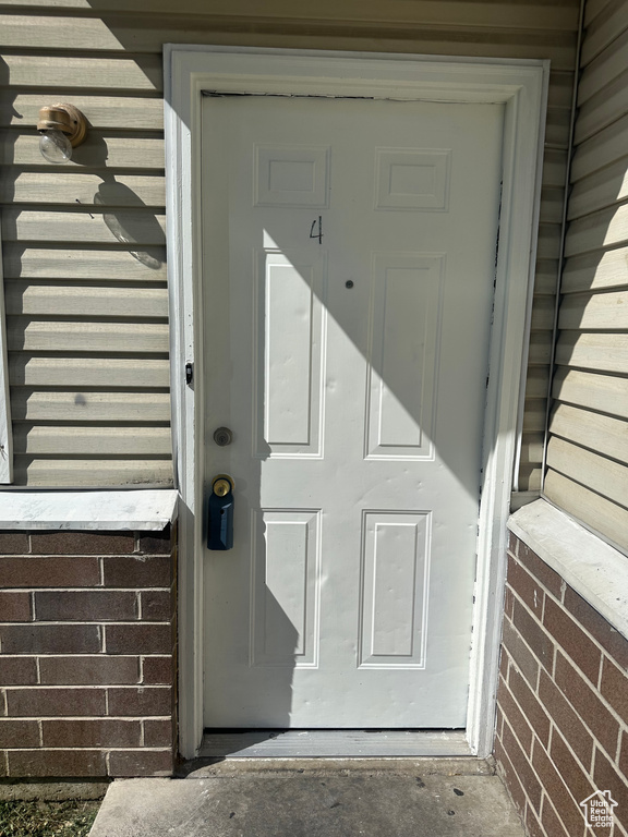View of entrance to property