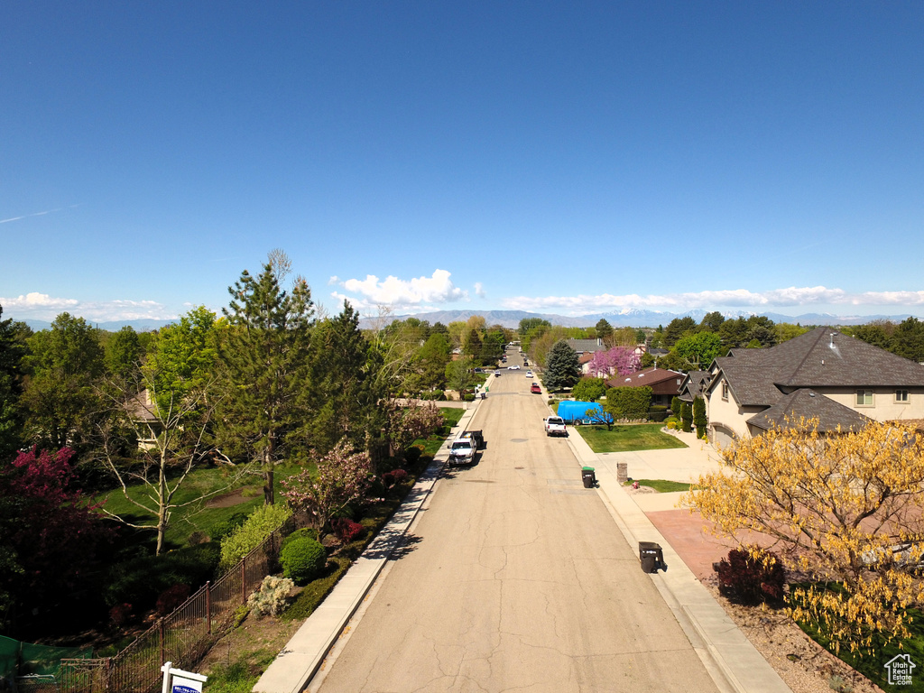 Birds eye view of property