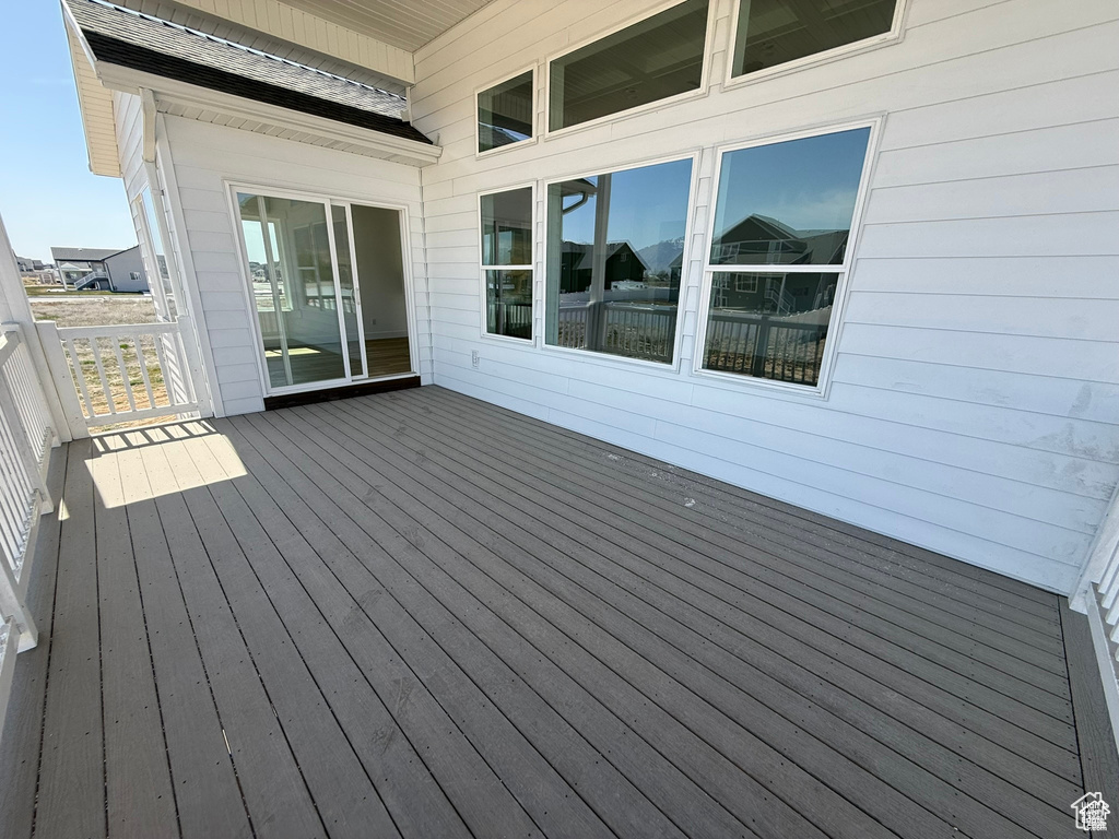 View of deck