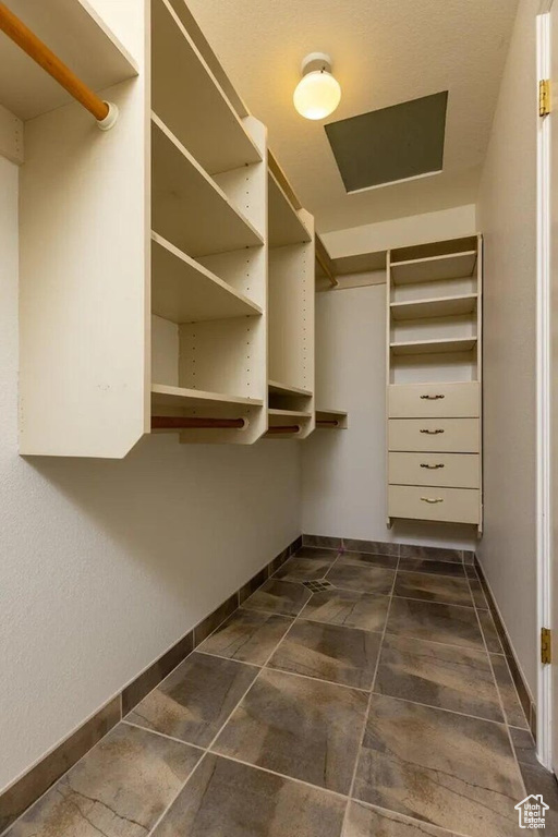 View of spacious closet