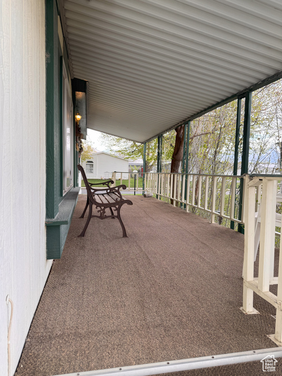 View of patio