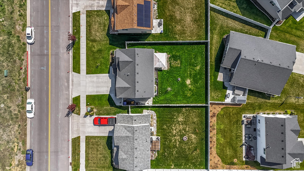 Birds eye view of property