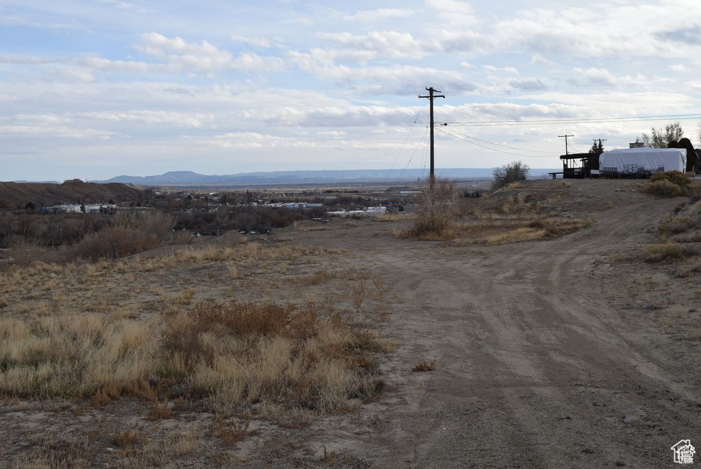 View of road featuring a mountain view