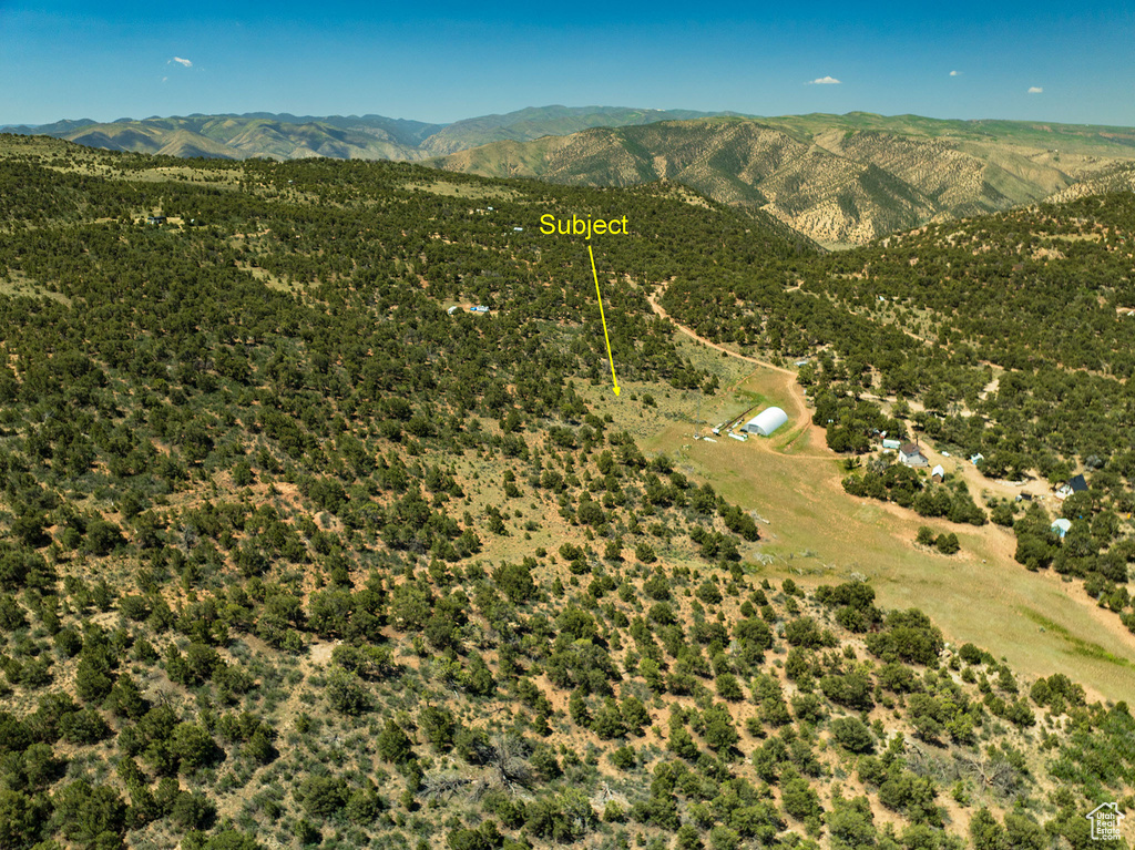 Drone / aerial view of mountains