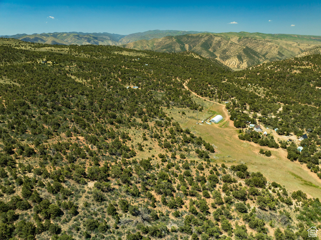 Drone / aerial view of mountains