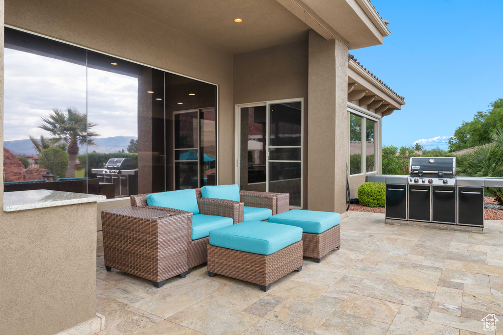 View of patio / terrace featuring grilling area