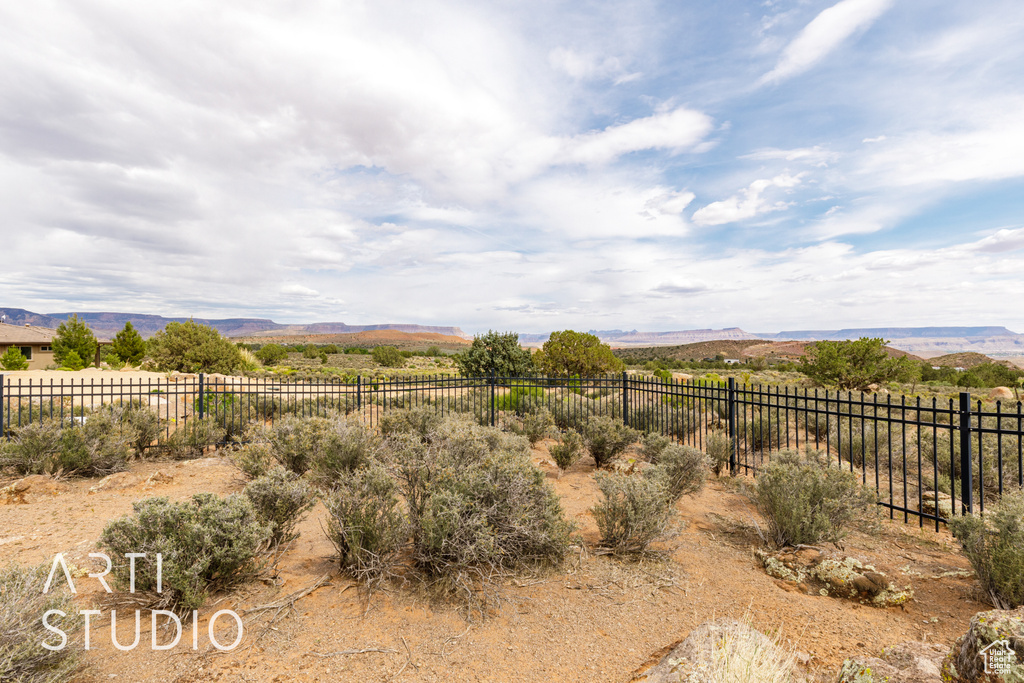 View of mountain feature featuring a rural view