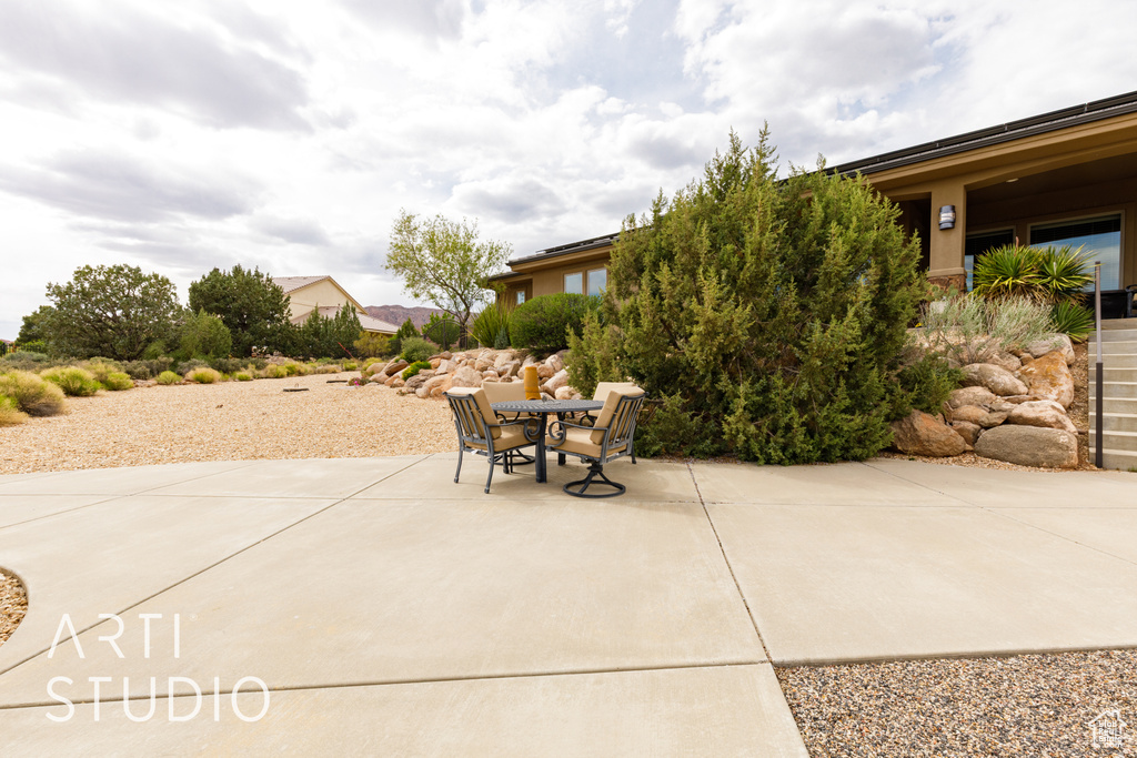 View of patio / terrace featuring outdoor dining space