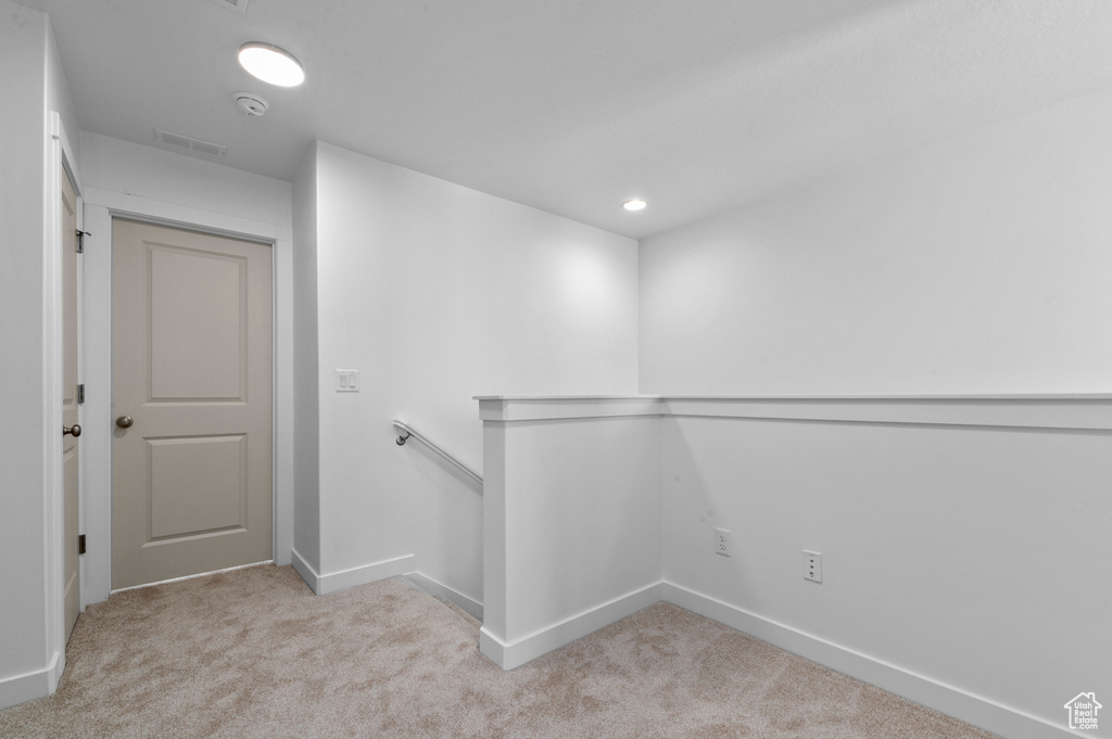Interior space featuring baseboards and visible vents