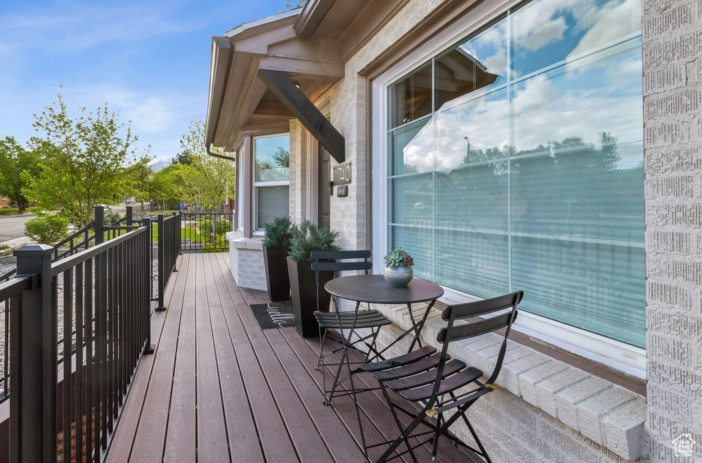 View of deck