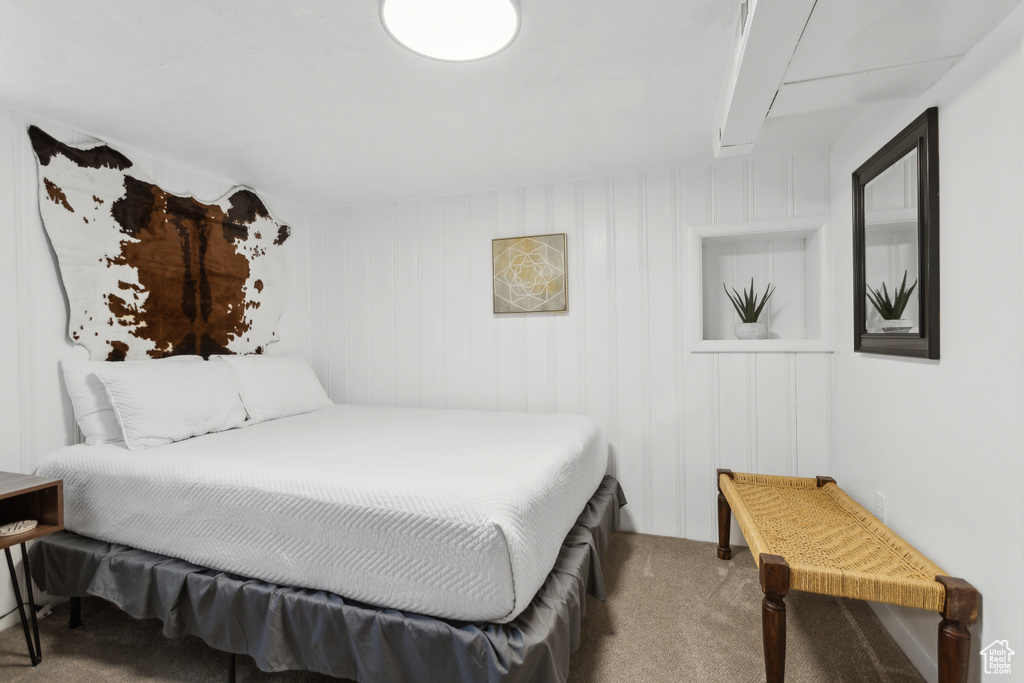 Bedroom featuring carpet floors