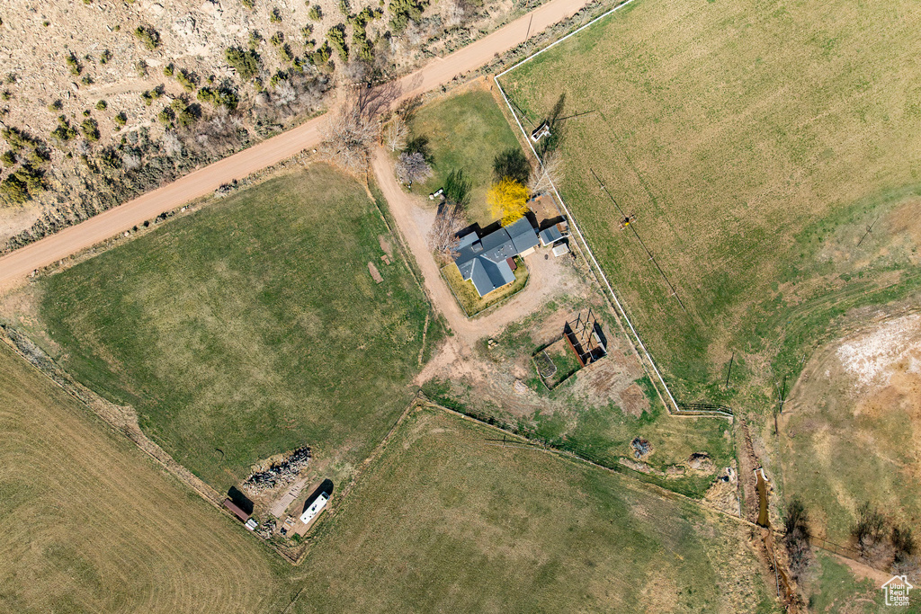 Drone / aerial view with a rural view