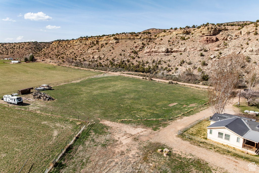 Drone / aerial view with a rural view