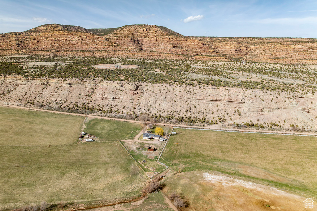View of mountain feature with a rural view