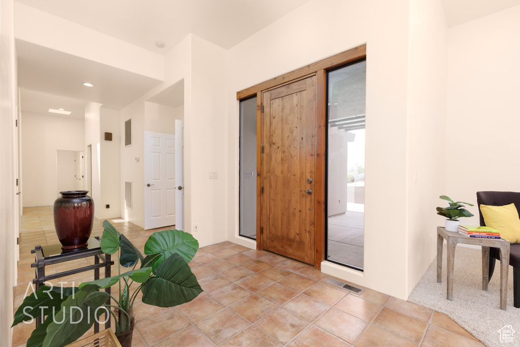 Entryway with visible vents