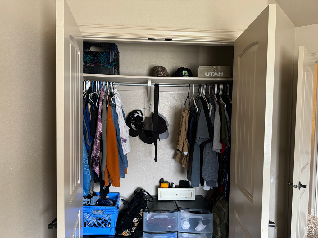View of closet