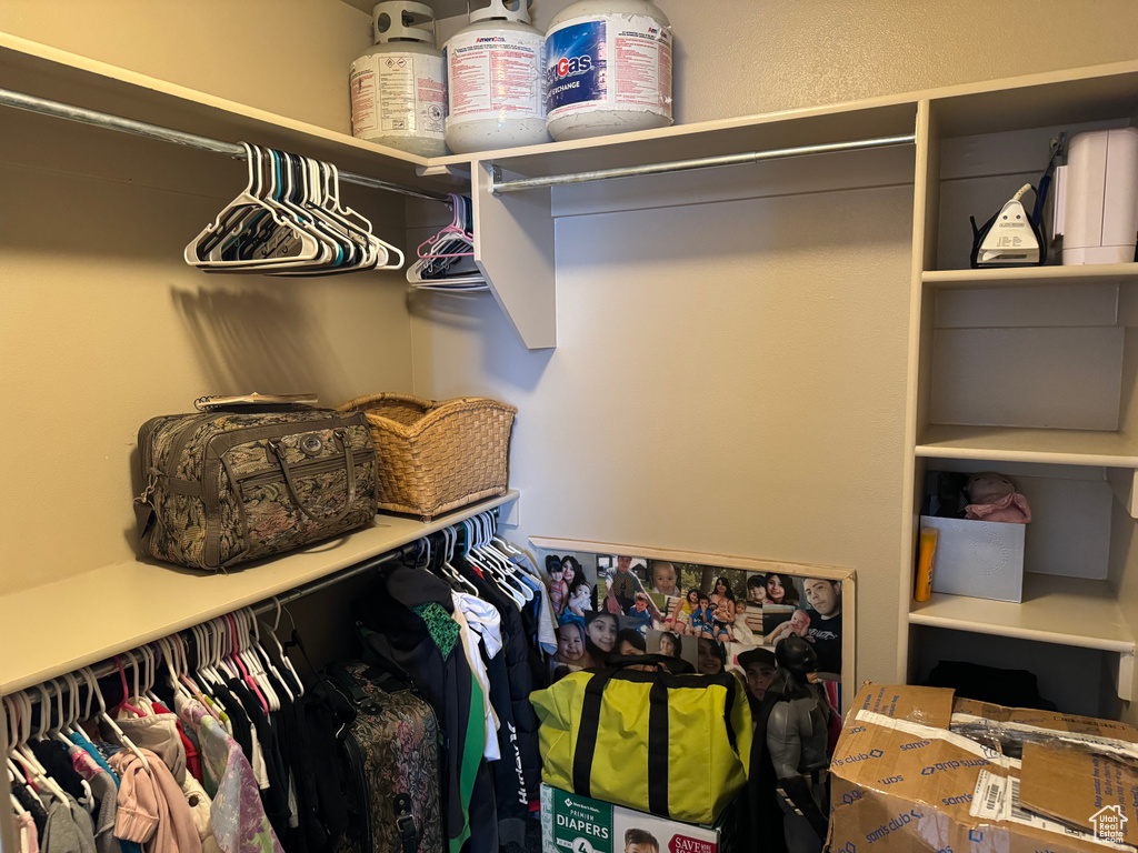 View of spacious closet