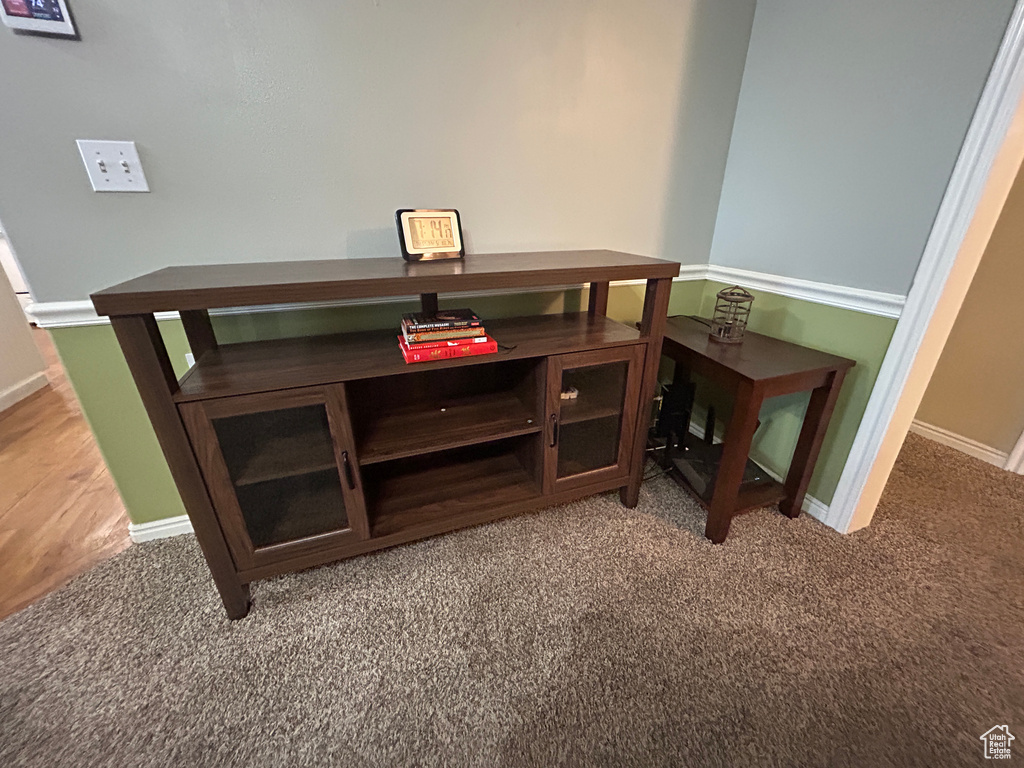 Interior space featuring baseboards