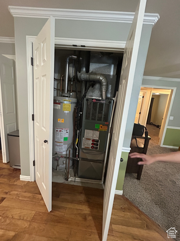 Utilities featuring water heater