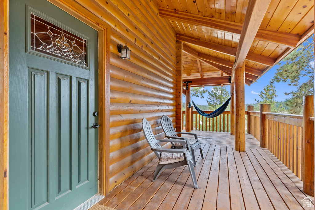 View of deck