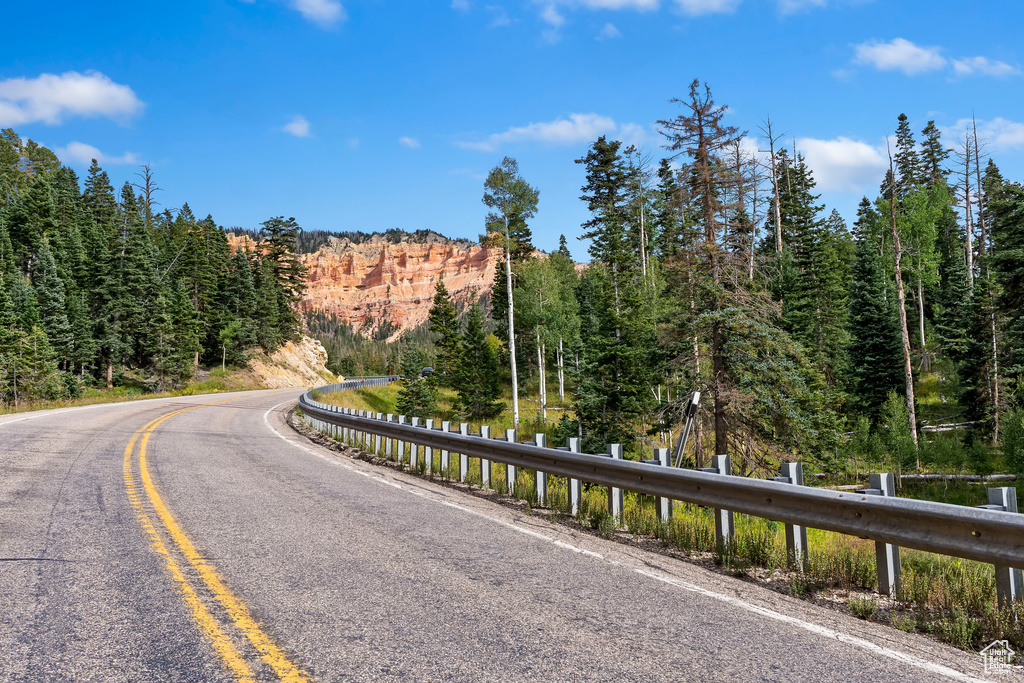 View of road featuring a view of trees