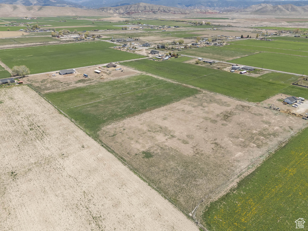 Bird's eye view featuring a mountain view and a rural view