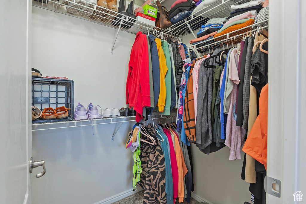 View of spacious closet