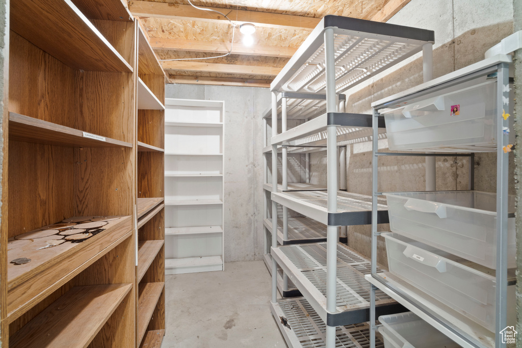View of storage area