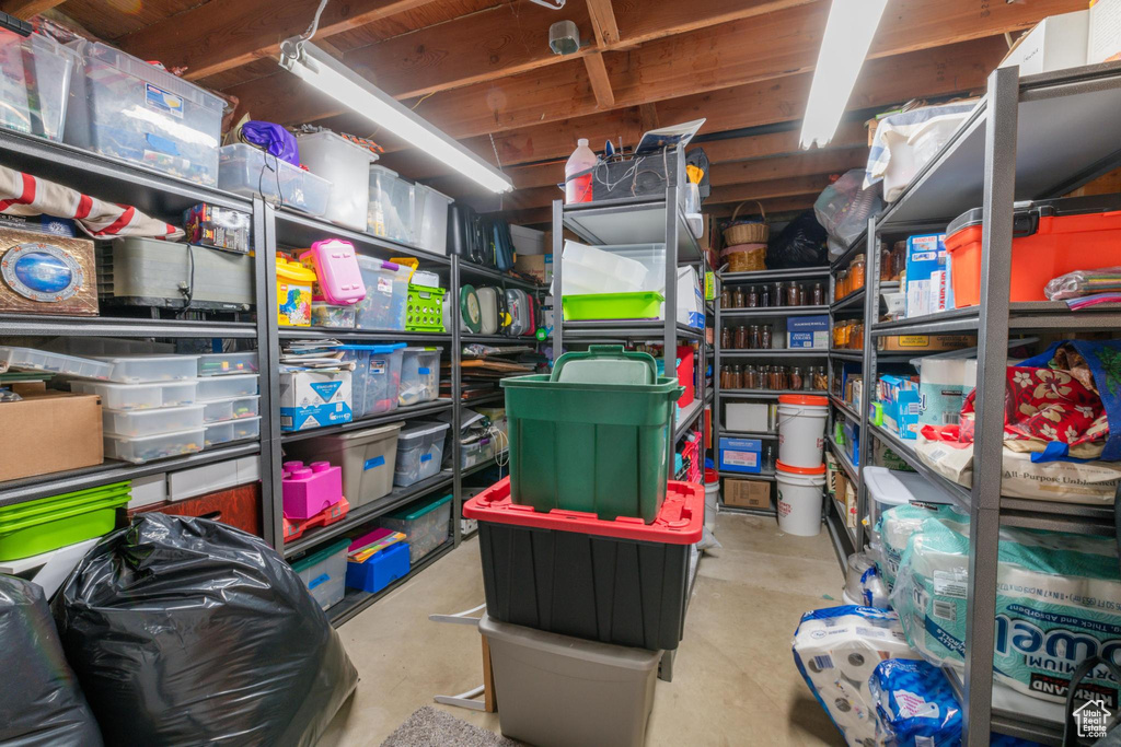 View of storage room