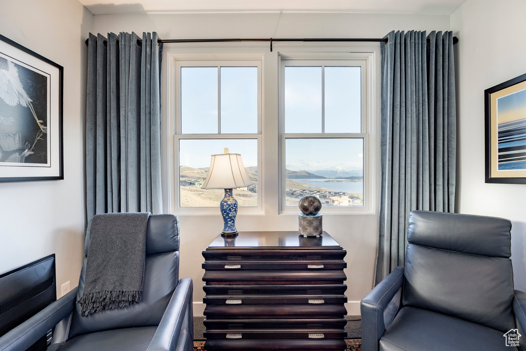 Sitting room with plenty of natural light