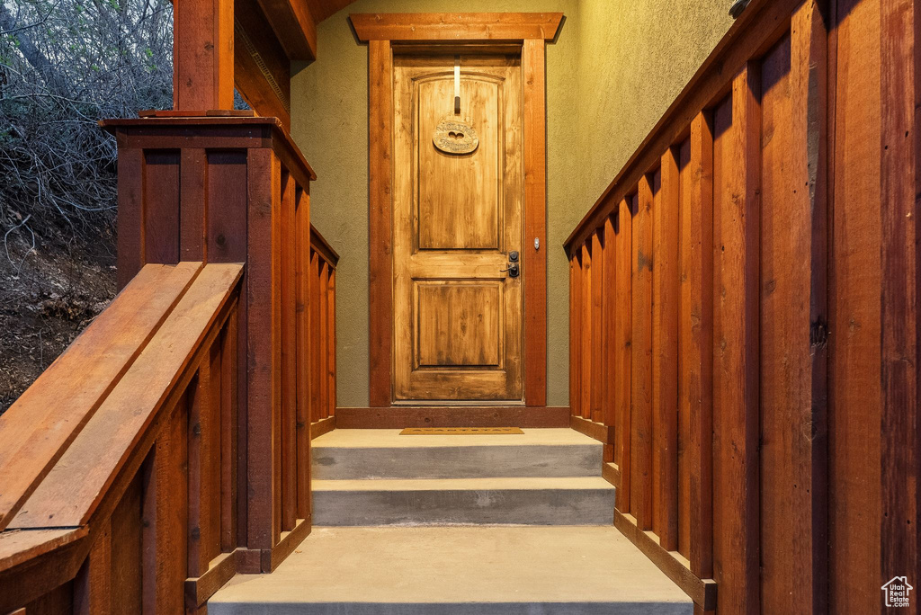 View of stairs