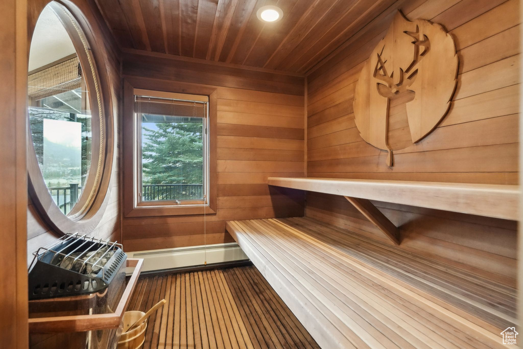 View of sauna