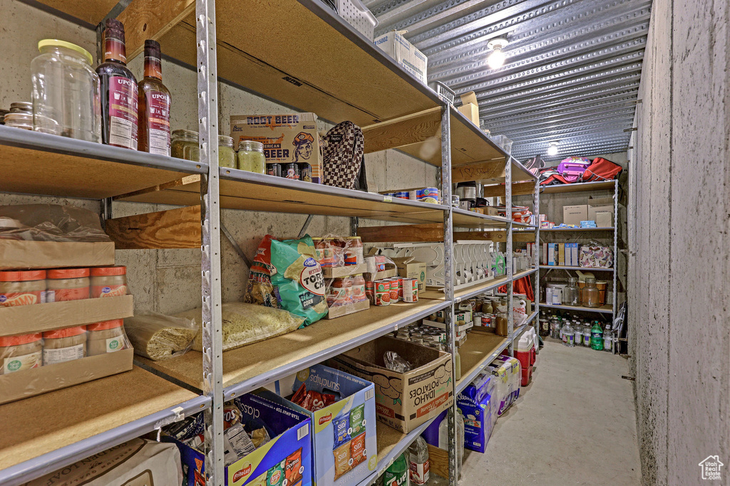 View of storage area